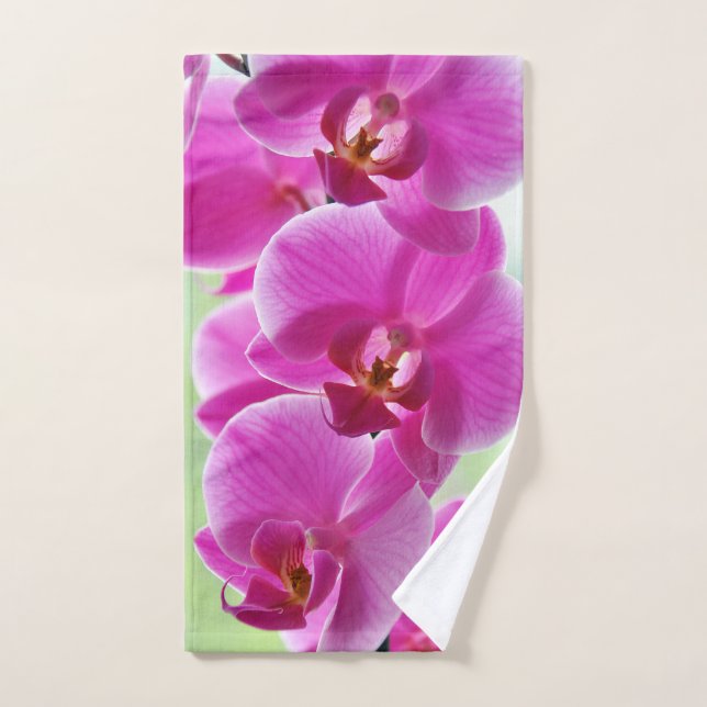 Lovely Pink Orchids Hand Towel (Hand Towel)