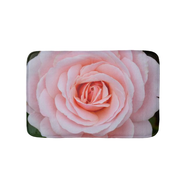 Lovely pink rose bath mat (Front)