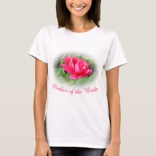 Lovely pink rose flower mother of the bride T-Shirt