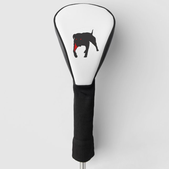 LOVELY PITBULL GREAT GIFT IDEA FOR DOGS LOVERS   GOLF HEAD COVER (Front)