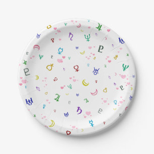 Lovely Planets Paper Plate