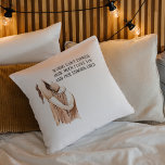 Lovely Pregnancy Wife Gift With Romantic Quote Throw Pillow<br><div class="desc">This thoughtful and romantic pregnancy gift is sure to make your wife feel loved,  appreciated,  and excited for the future. It is a beautiful way to commemorate this special time in your lives and to express your love and commitment to each other.</div>