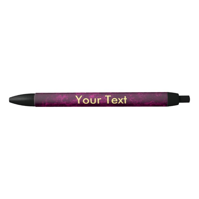 Lovely Purple and Gold Black Ink Pen (Front)