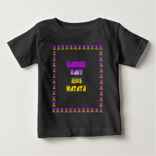 Lovely Purple and Yellow Hakuna Matata Baby Kids G T-Shirt