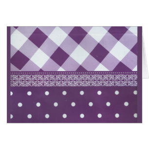Lovely Purple checkered Damask Seamless Pattern