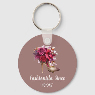 Lovely Purple High Heel Fashionista Keychain