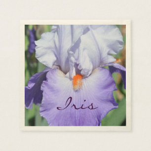 Lovely purple Iris Napkin