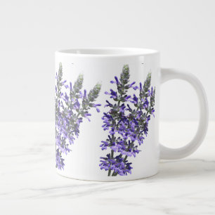 Lovely Purple Lavender Herb Flower on Ceramic Large Coffee Mug