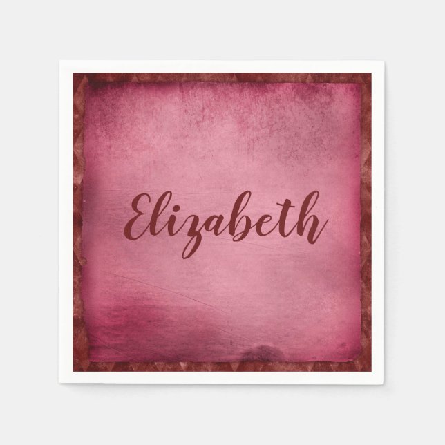 Lovely purple personalize napkin (Front)