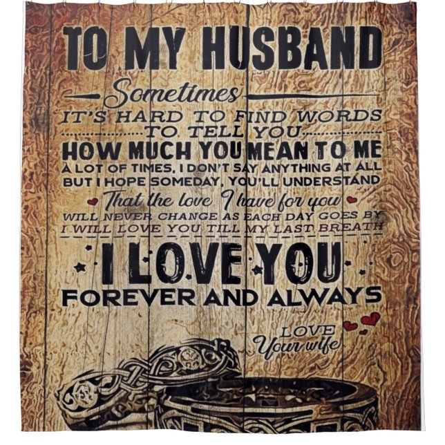 Lovely Quotes To My Husband | Present For Man (Front)
