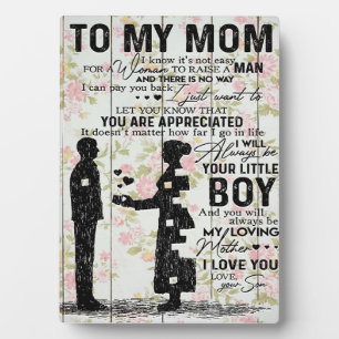 Lovely Quotes To My Mom, Mom Present Plaque