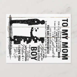 Lovely Quotes To My Mom, To My Mom Letter, Announcement Postcard
