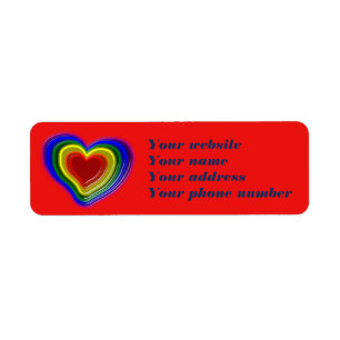 lovely rainbow heart,personalized