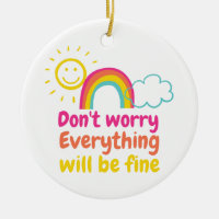 Lovely Rainbow, Sun and Cloud Magnet