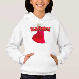 Lovely Red and White Karibu Text