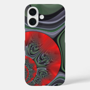 Lovely Red Aurora Art Print Customize Product iPhone 16 Case