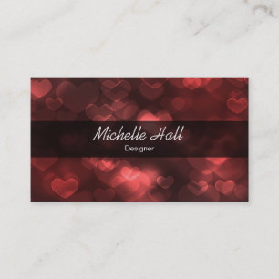 Lovely Red Business Card