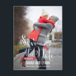 Lovely Request Save The Date Postcard<br><div class="desc">Modern and stylish save the date cards from Berry Berry Sweet Designs. Visit our designs showroom at WWW.BERRYBERRYSWEET.COM</div>