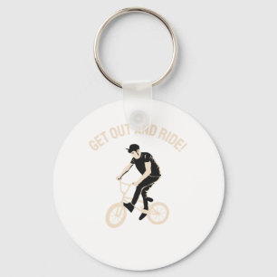 Lovely Rider Design - Get Out And Ride! Keychain