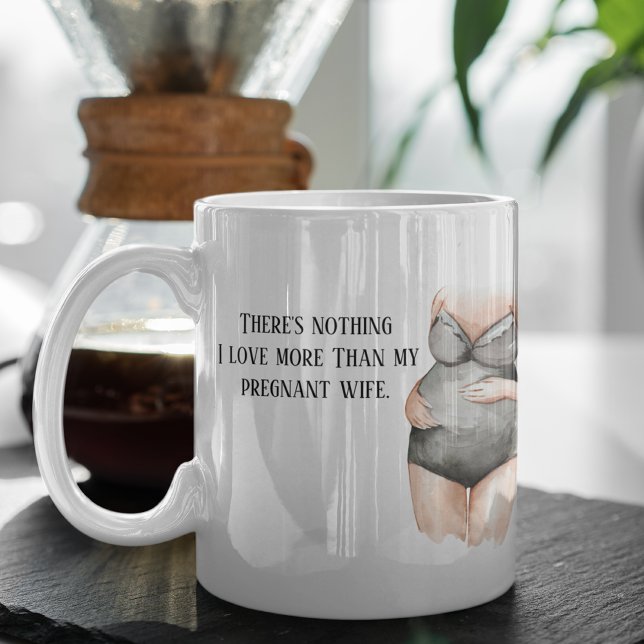 Lovely Romantic Pregnancy Wife Gift With Quote Mug (Creator Uploaded)