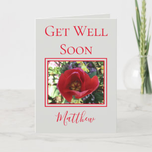 Lovely Rose Get Well Soon Card