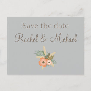 Lovely Save the Date Announcement Postcard
