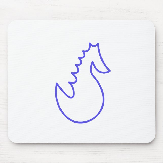 Lovely Seahorse Mouse Pad (Front)