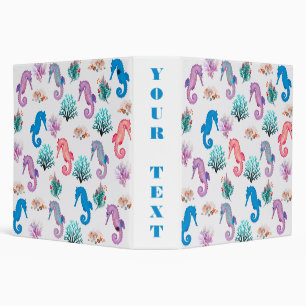 Lovely Seahorses Binder