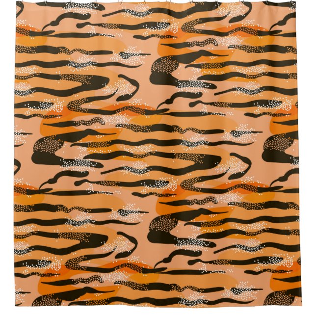 Lovely seamless tiger pattern,peach colour (Front)