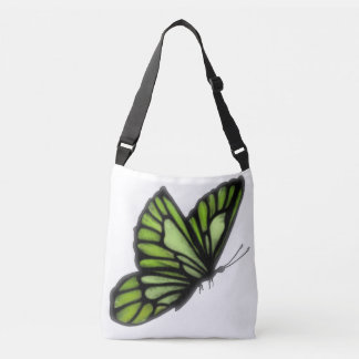 Lovely Shamrock Butterfly Cross Body Tote Bag