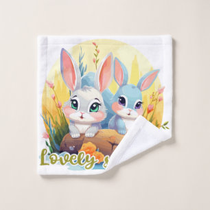 Lovely sibling wash cloth