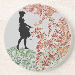 Lovely Silhouette Girl Coaster