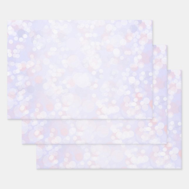 Lovely Silver and Lilac Wrapping Paper Sheet (Set)