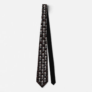 Lovely Skeleton Motif Cravate