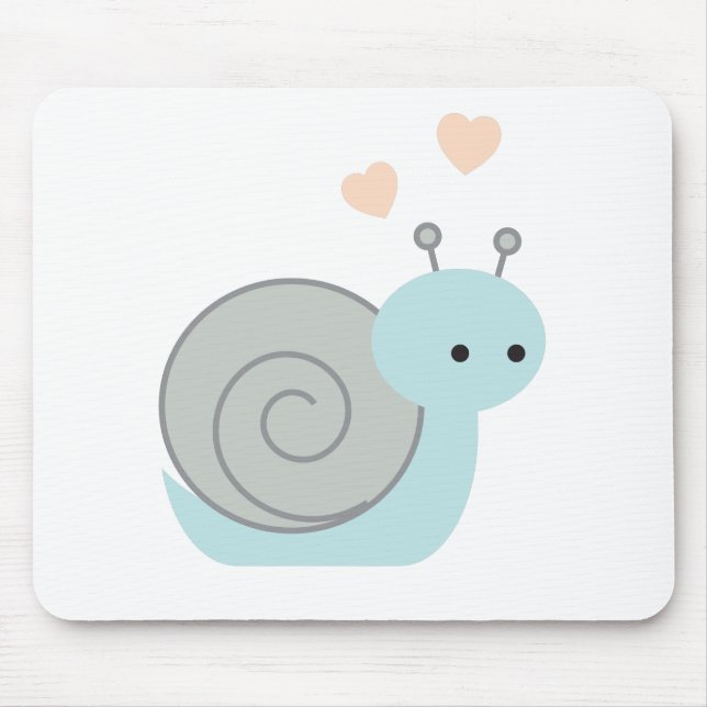 Lovely Snail Mouse Pad (Front)