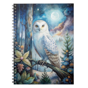 Lovely Snowy Owl Notebook