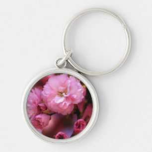 Lovely Spring Pink Cherry Blossoms Keychain