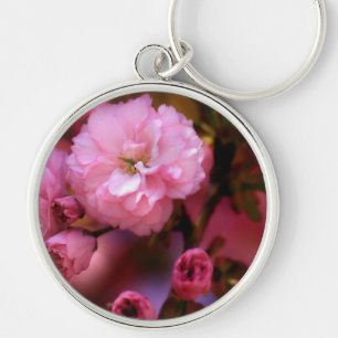 Lovely Spring Pink Cherry Blossoms Keychain