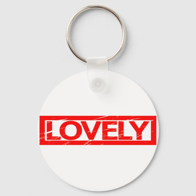 Lovely Stamp Keychain (Front)