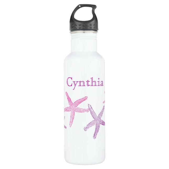 Lovely Starfish Personalized 710 Ml Water Bottle (Front)