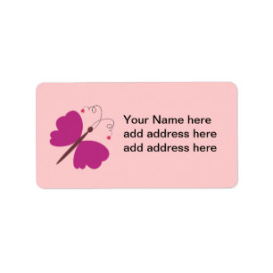 Lovely summer butterfly collection label