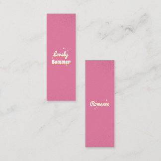 Lovely Summer Customizable Mini Bookmark  Calling Card