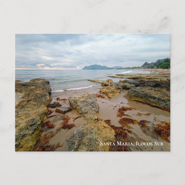 Lovely Sunset Beach in Santa Maria, Ilocos Sur Postcard (Front)