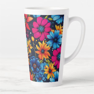 Lovely Sweety Flowers and Roses Latte Mug