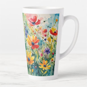 Lovely Sweety Flowers and Roses Latte Mug