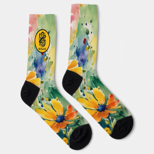 Lovely Sweety Flowers and Roses Socks