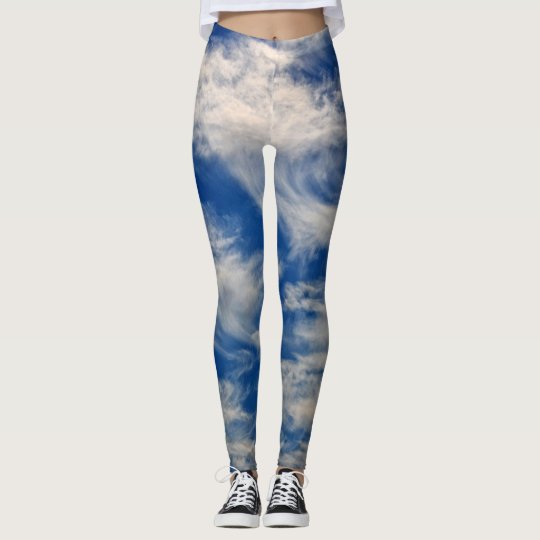 Lovely Swirly Clouds is Nature's Tie Dye Leggings