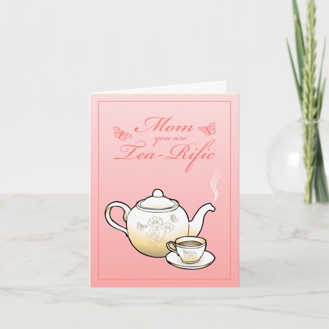 Lovely teapot and teacup card (Front)