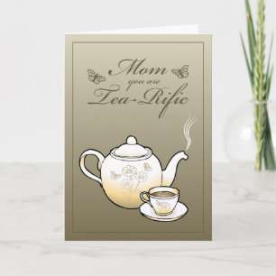 Lovely teapot and teacup card