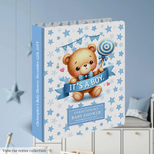 Lovely Teddy Bear Keepsaké Classeur C’est un garço